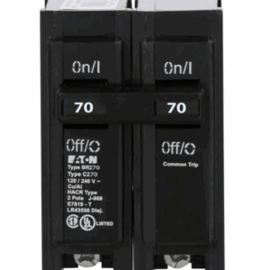 Eaton - 70 Amp 2 Pole Circuit Breaker